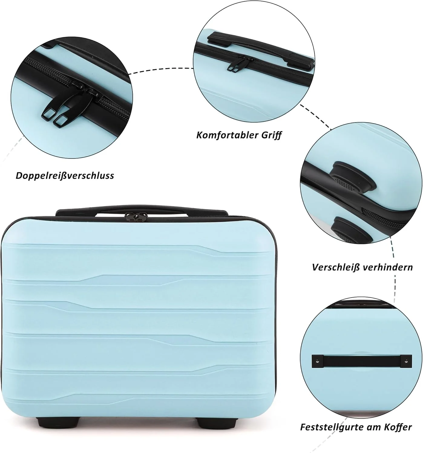 TANTOMI Kosmetiktasche für Damen–Makeup Carrying Case, professionelle Make-up Tasche und Makeup Case - Image 4