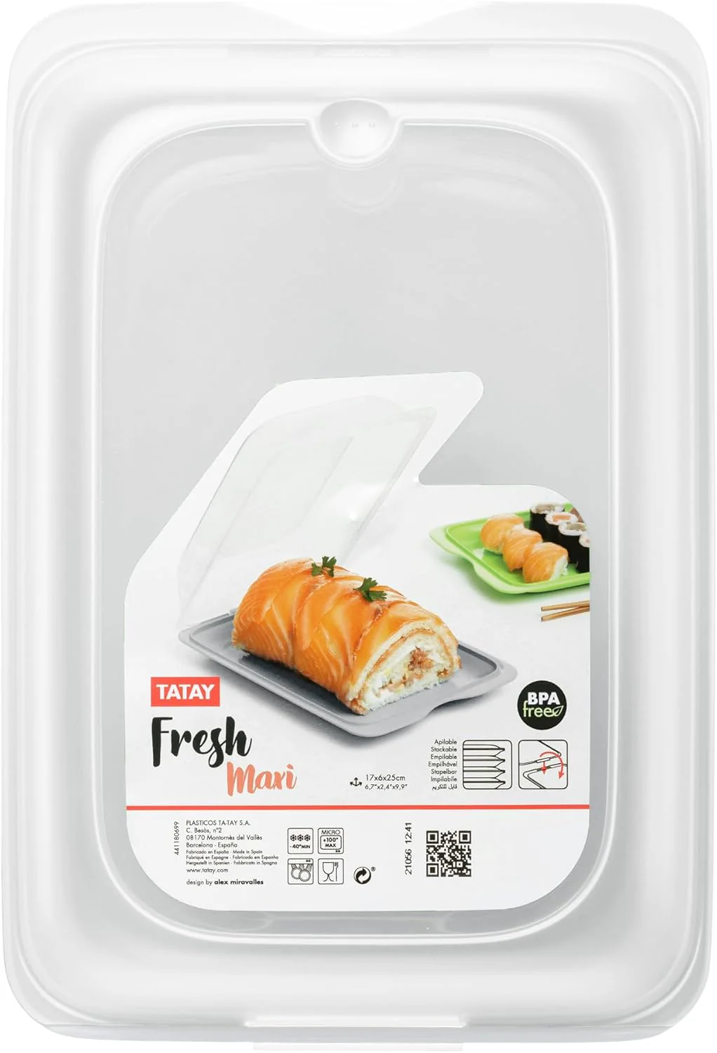 TATAY Aufschnittboxen für Kühlschrank | 3er Set Maxi | Frischhaltedosen mit Deckel, Stapelbar | Geei - Image 4