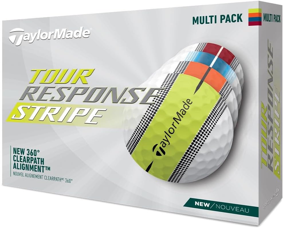 TaylorMade Tour Response Stripe Golfball, 2023 Tour Response Multi-Colored, Tour Response Multi-Colo - Image 2