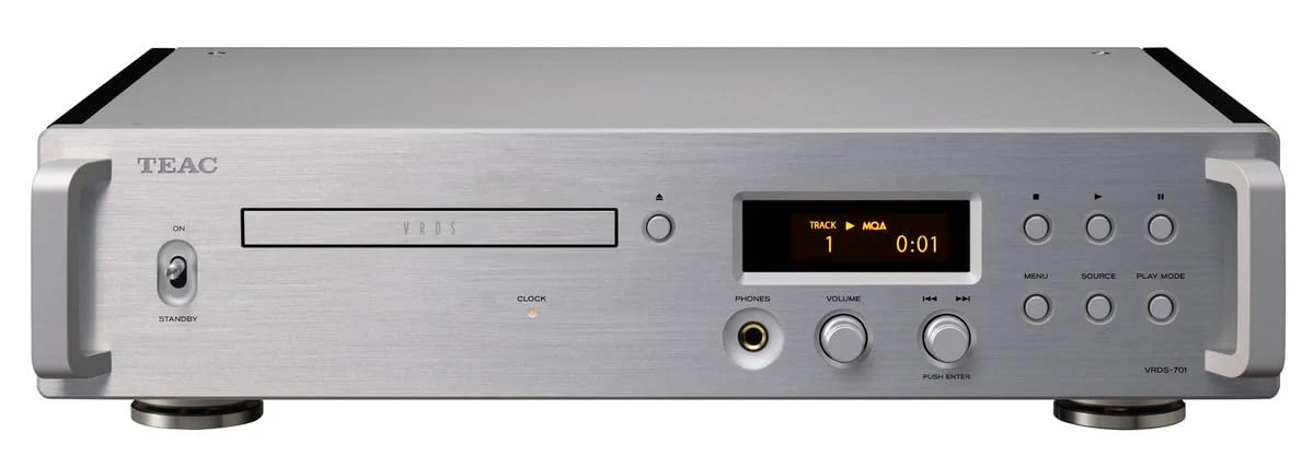 TEAC Reference VRDS-701 High End CD-Player mit innovativem VRDS CD-Laufwerksmechanismus, MQA-Unterst