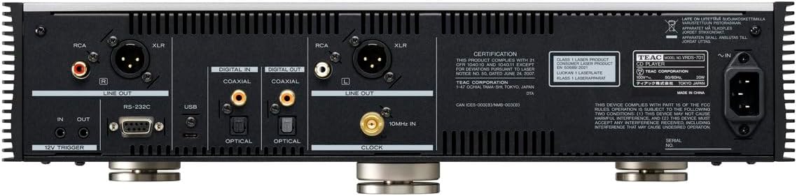 TEAC Reference VRDS-701 High End CD-Player mit innovativem VRDS CD-Laufwerksmechanismus, MQA-Unterst - Image 3