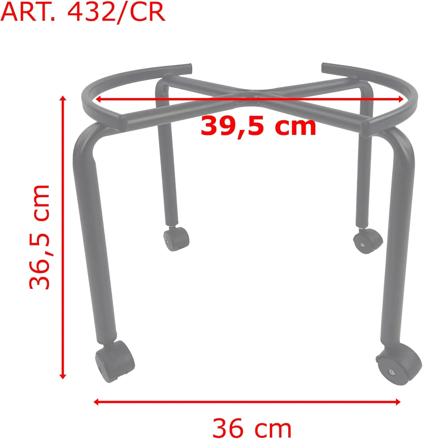 Tecnokit: Schafthalter oder Ölfässer, verschiedene Grössen, robustes Stahlgestell, grau. (50 l hoch - Image 4