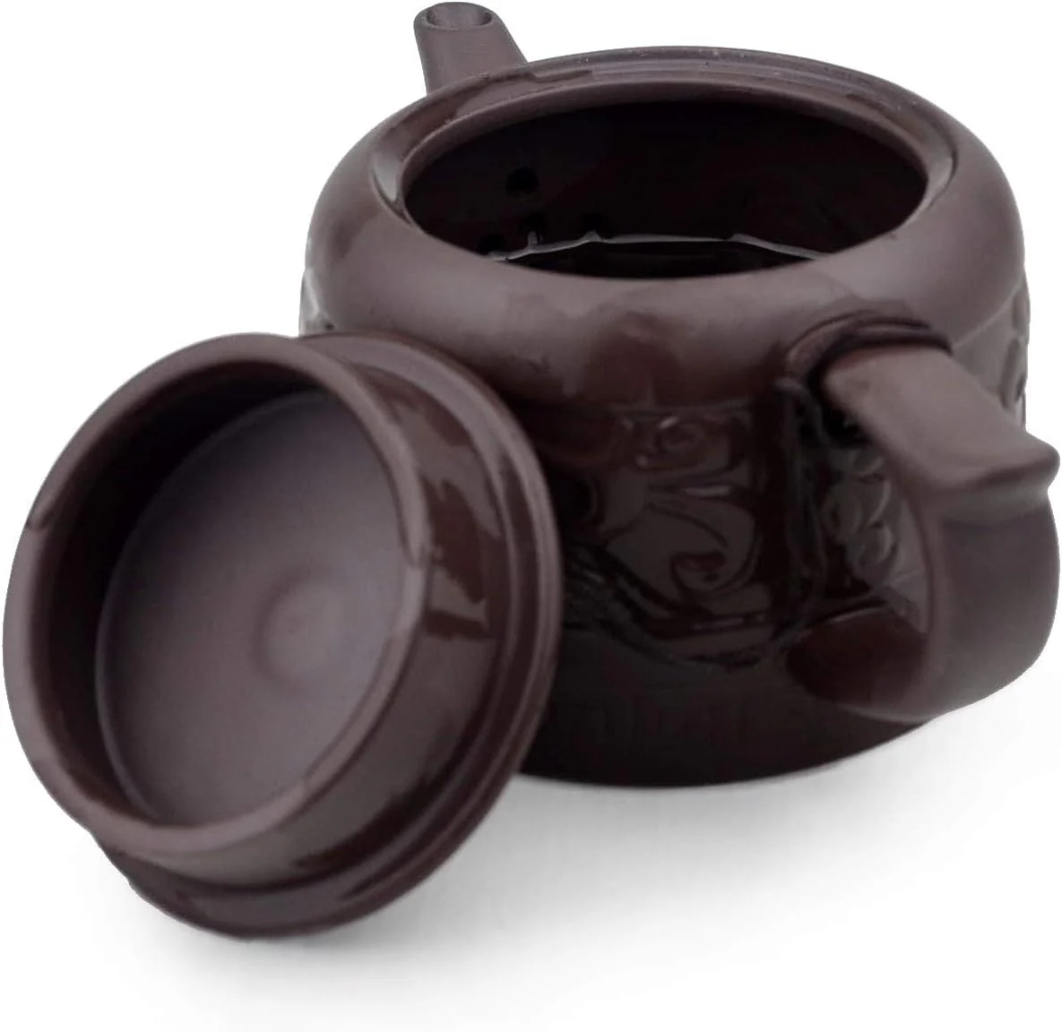 Teekanne, 237 ml, chinesisches Gongfu-Tee-Werkzeug, Zisha-Tone-Ei für losen Tee, Drachen-Stil - Image 7
