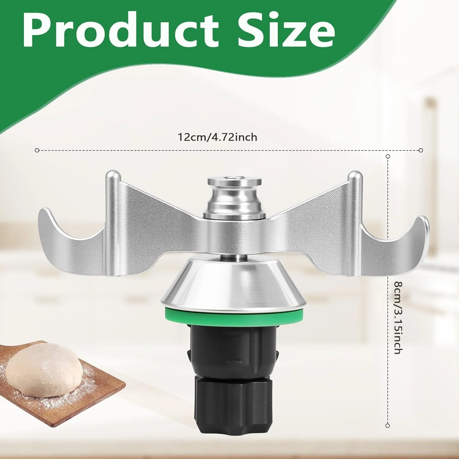 Teigmesser für Thermomix TM6, TM5, Edelstahl Teigmischmesser, Kein Teig-Rückstand und Schmutzkontami - Image 4