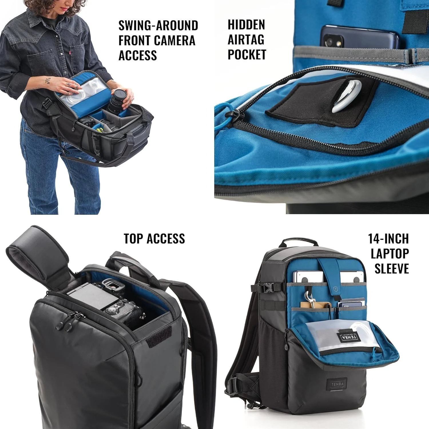 Tenba Solstice v2 Family v2 24L Backpack Rucksack Schwarz, v2 24L Backpack Rucksack Schwarz - Image 4