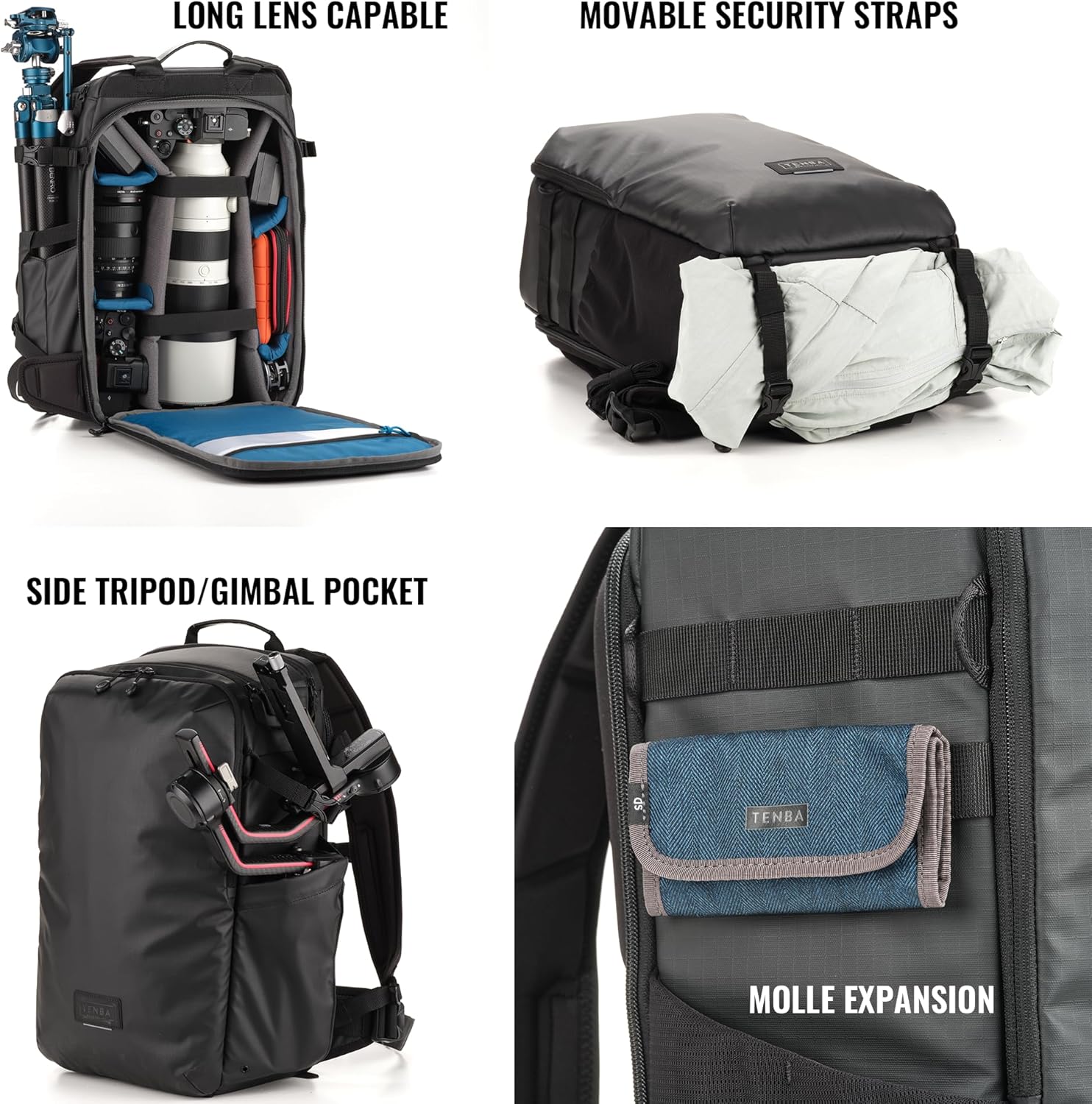 Tenba Solstice v2 Family v2 24L Backpack Rucksack Schwarz, v2 24L Backpack Rucksack Schwarz - Image 5