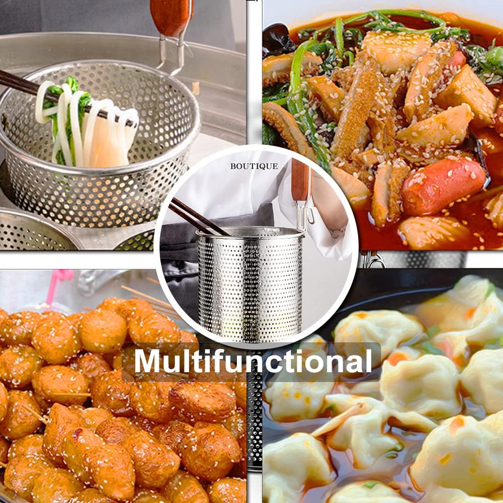 Tenta Kitchen Drahtsieb aus rostfreiem Edelstahl, mit Bambusgriff. Strainer Strainer Strainer 14cm, - Image 6