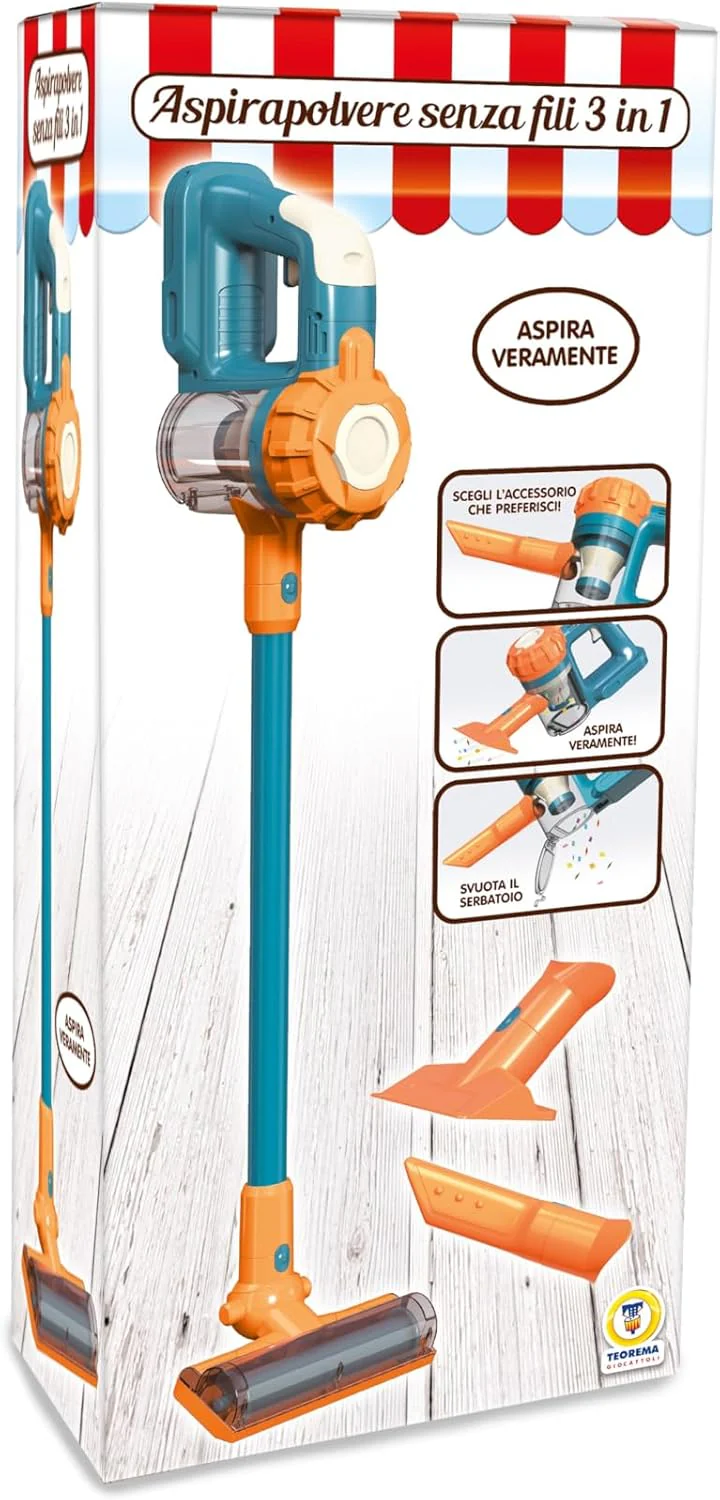 Teorema 3-in-1 kabelloser Staubsauger mit echten Funktionen, Spielzeug für Kinder - Image 4