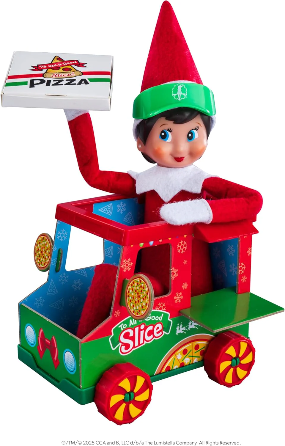 The Elf on the Shelf® Polar Props(TM) Pizza Truck - Image 4