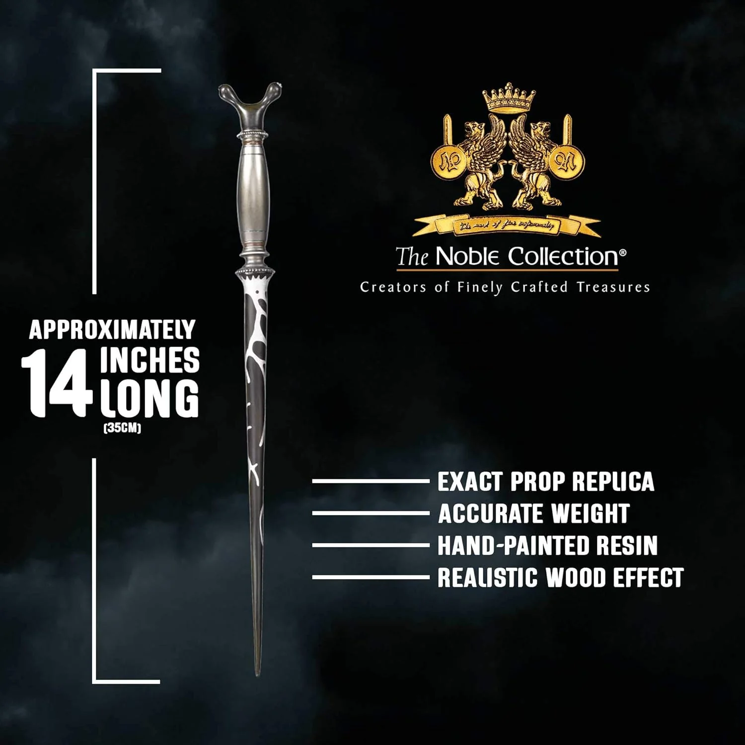 The Noble Collection - Professor Horace Slughorn Character Wand - 13.7in (35cm) Harry Potter Wand wi - Image 4