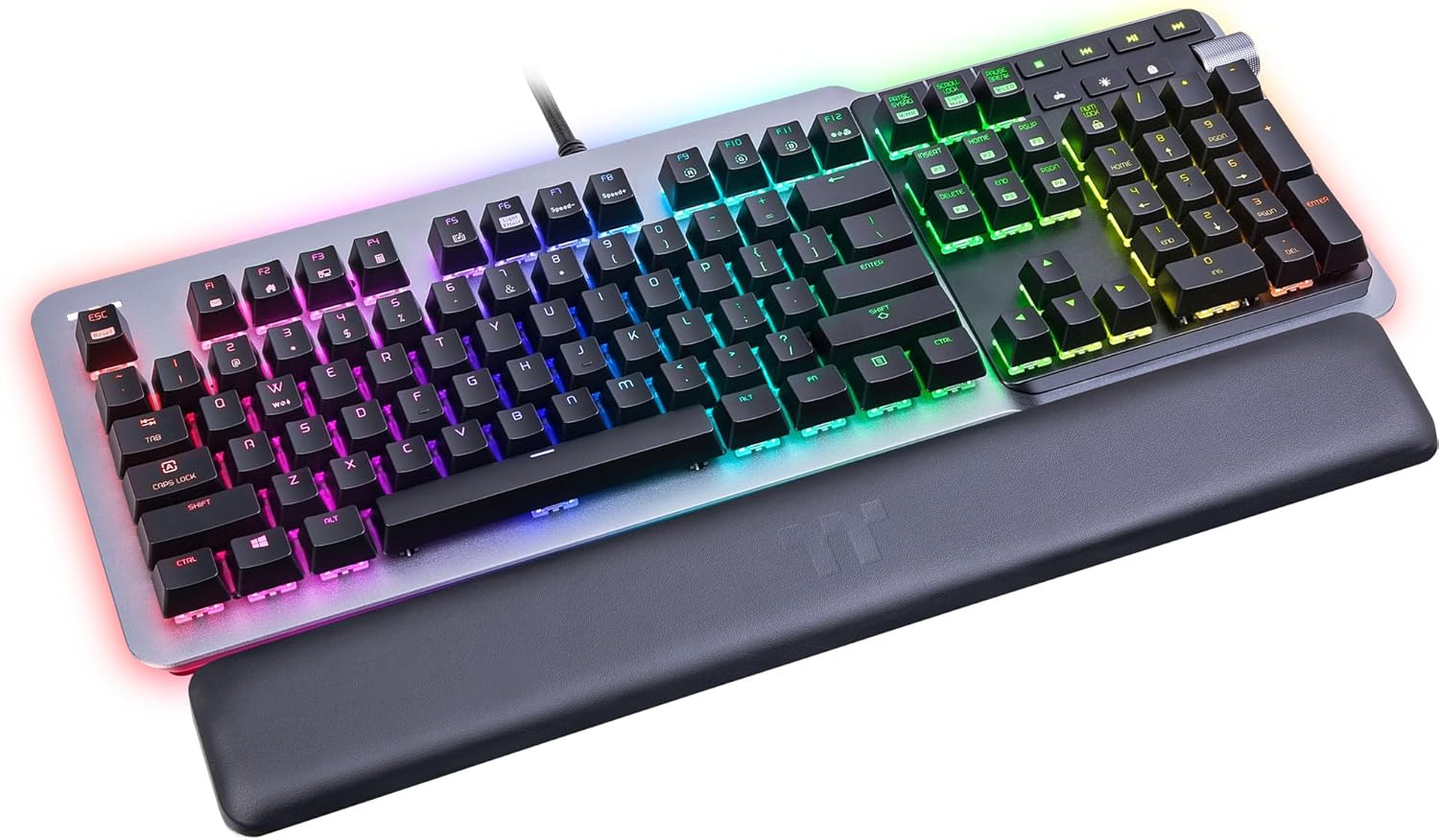 Thermaltake Argent K5 MX Speed Silver Mechanische Gaming-Tastatur RGB Cherry MX Speed Silver Switch - Image 2