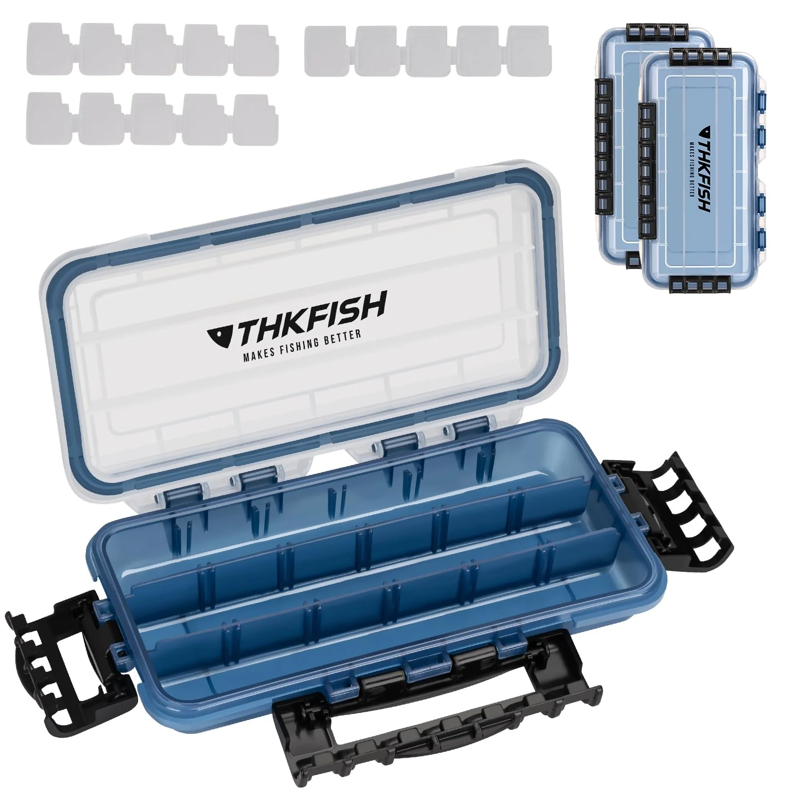 THKFISH Angelbox 3600 Köderbox 3700 Angeln Tackle Box Angelkoffer 2 Stück Wasserdicht Sich hin- und