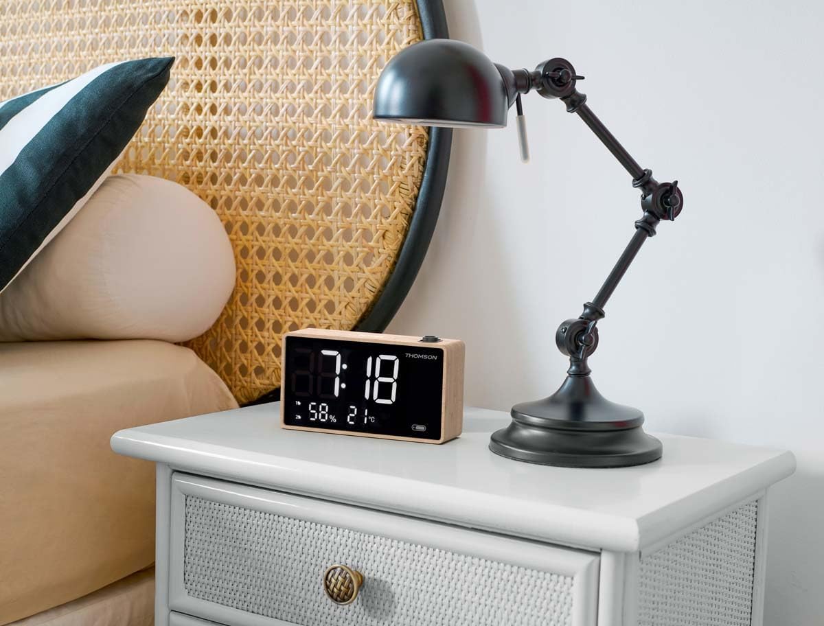 THOMSON Radiowecker mit Projektor, Decke, doppelter Alarm, Anzeige von Temperatur und Luftfeuchtigke - Image 2