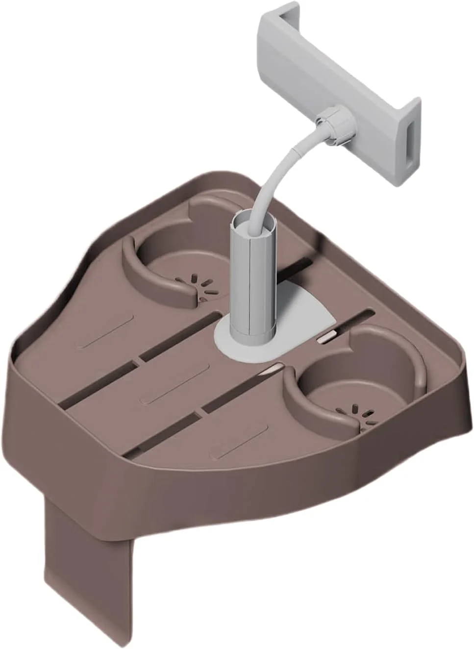 Tisch, Becherhalter | -Seitentischtablett | Verstellbarer Spa -Caddy mit 2 Tasse Halter für die Bade - Image 8