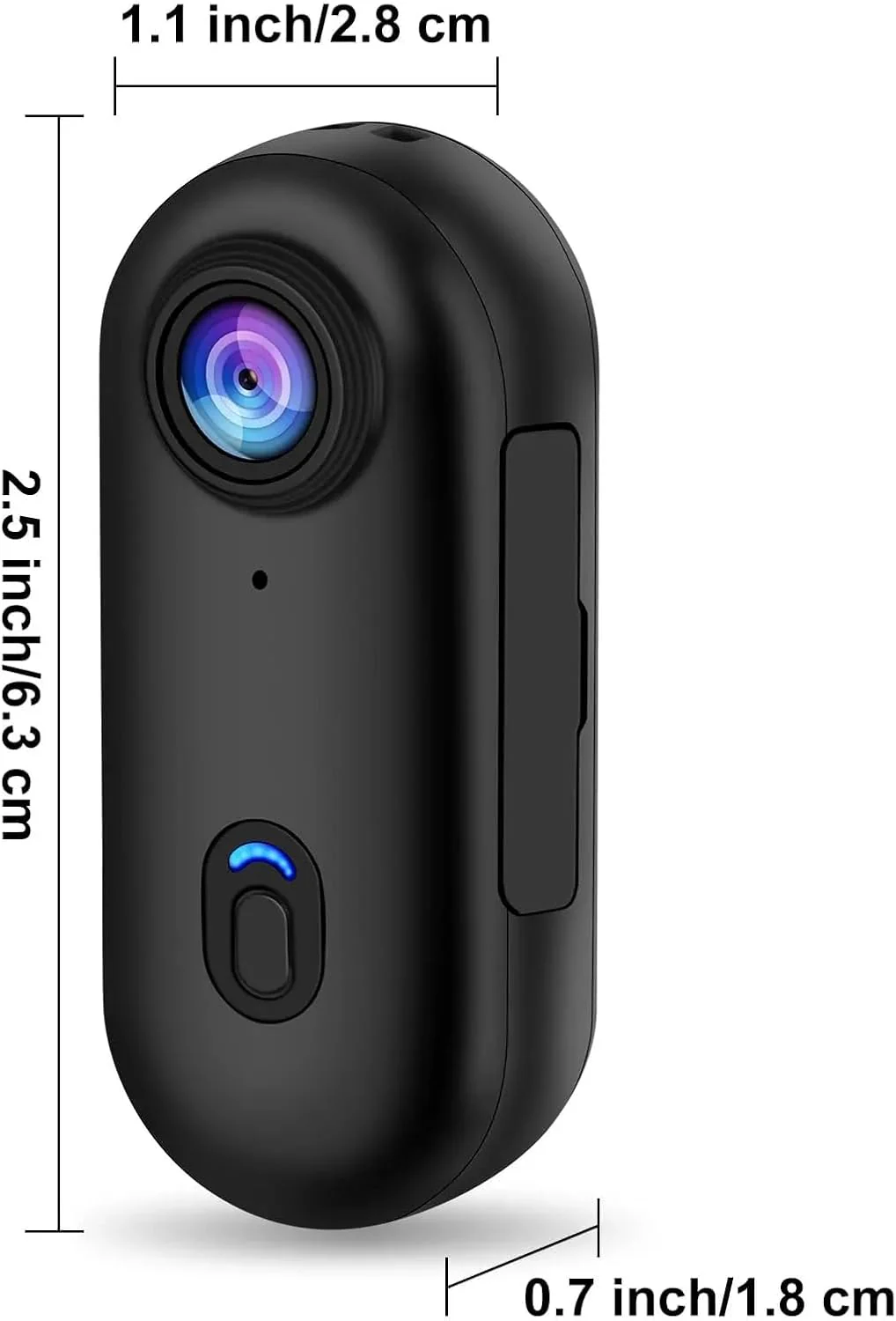 TKMARS Mini Action Cam 1080P WLAN, Magnetische Bodycam mit Clip, 120° Weitwinkel, 30M Wasserdicht, T - Image 7