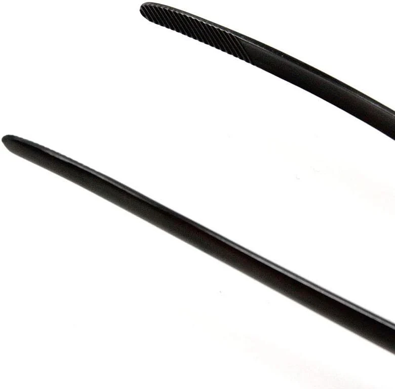 Todai 22,9 cm Edelstahl rutschfeste Yakiniku Grillzange schwarz, Schwarz - Image 4