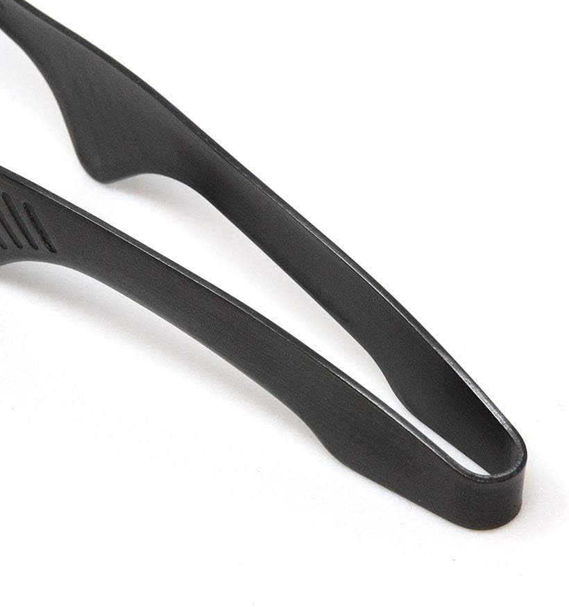 Todai 22,9 cm Edelstahl rutschfeste Yakiniku Grillzange schwarz, Schwarz - Image 5