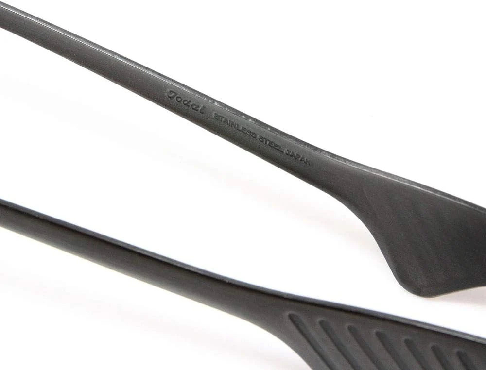 Todai 22,9 cm Edelstahl rutschfeste Yakiniku Grillzange schwarz, Schwarz - Image 6