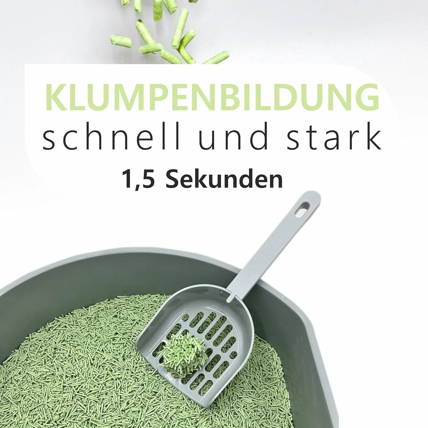Tofu-Katzenstreu für Katzen (18L/7,5Kg) - Natürlich und biologisch abbaubar - Sofortiges Klumpen, st - Image 4