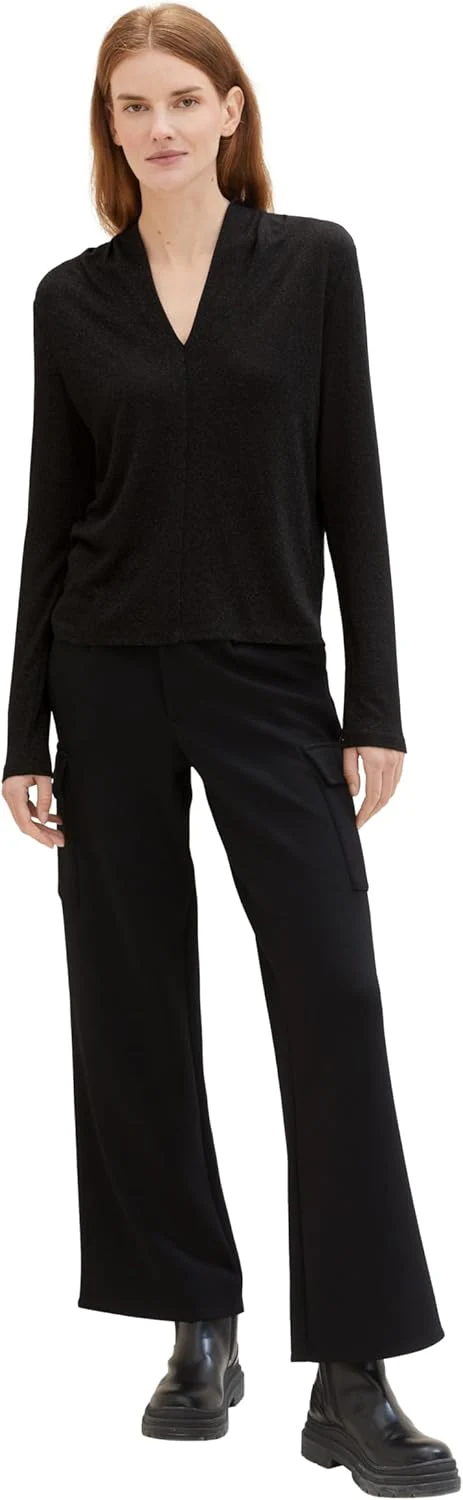 TOM TAILOR Damen Longsleeve T-Shirt, XXS - Image 4