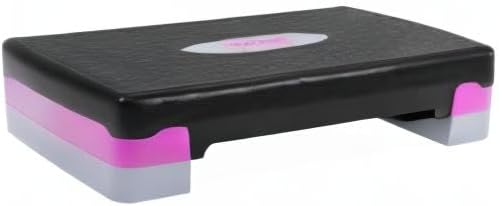 Tone Fitness Kompakte Aerobic-Stepplattform | Übungsschritt Schwarz/Violett, Schwarz/Violett - Image 8