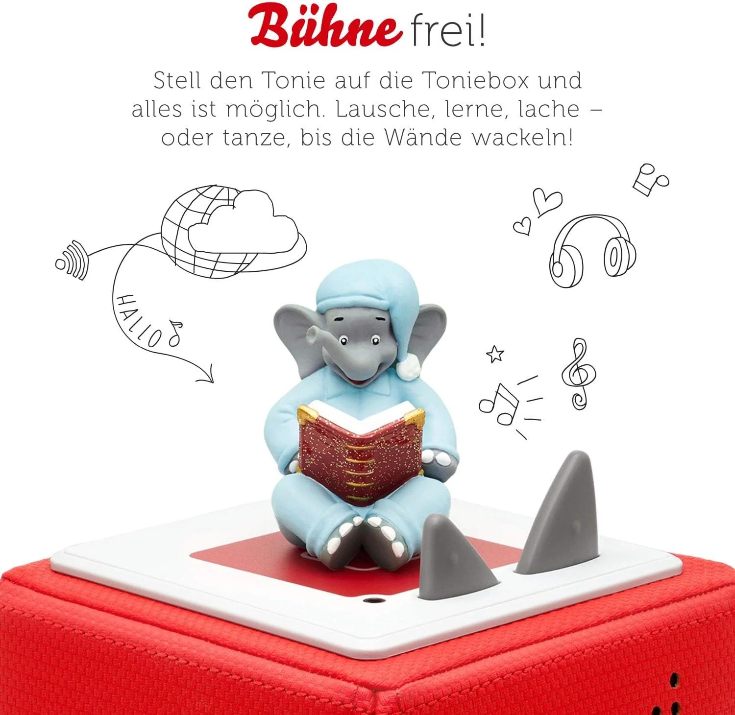 tonies Hörfiguren für Toniebox, Benjamin Blümchen – Die Märchennacht im Zoo, Hörspiel mit Gute-Nacht - Image 2