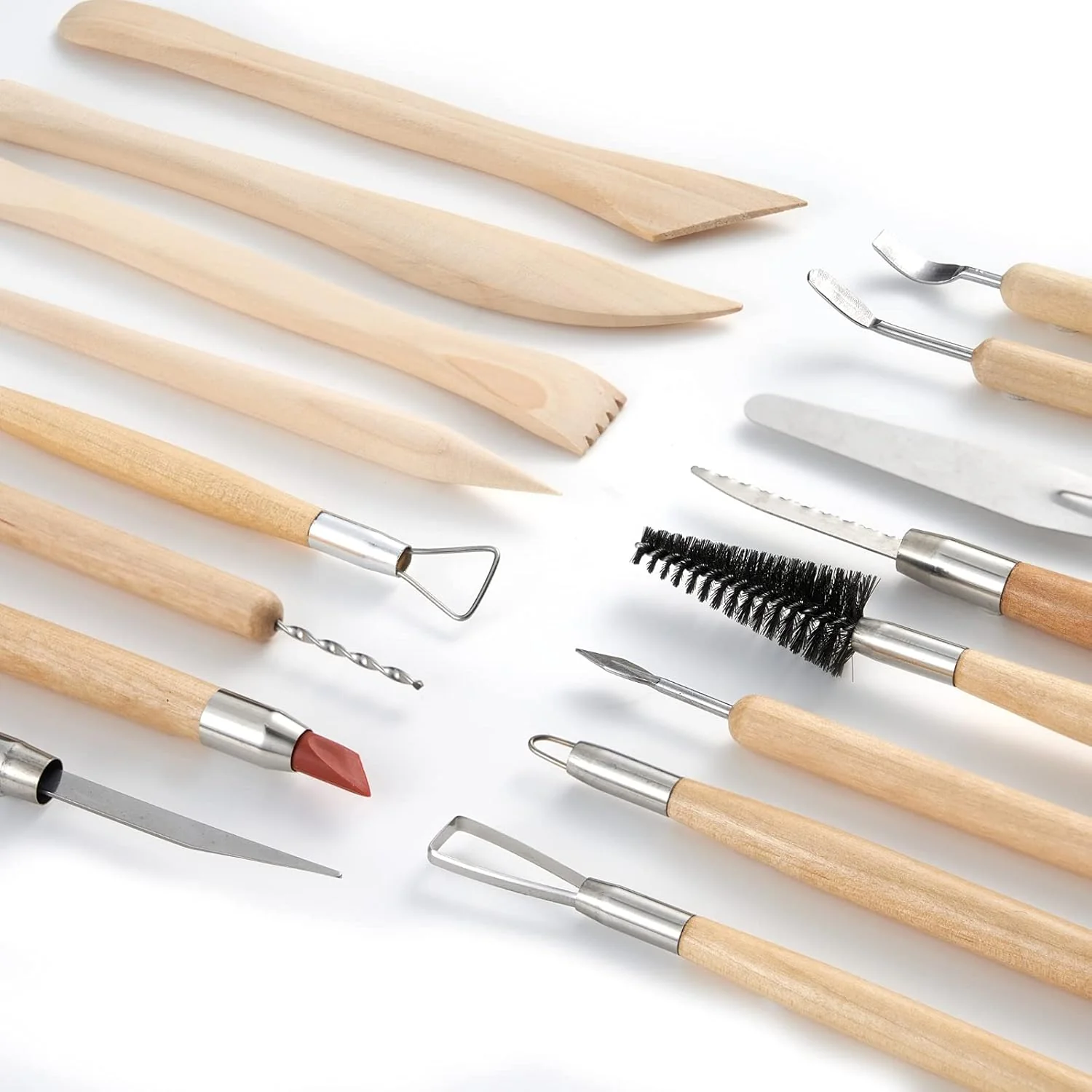 Töpfer-Ton-Modellierwerkzeuge, 44 Doppelseitige Professionelles Tonwerkzeug Töpferwerkzeug-Set mit T - Image 4
