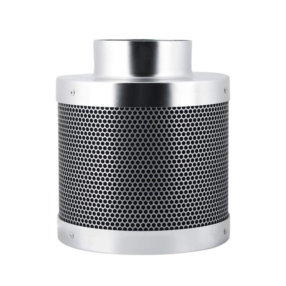TopHomer Kohlefilter, Hydrokultur-Luftfilter, Wachstumszelt, Inline-Kanalventilator, Aluminium, Edel