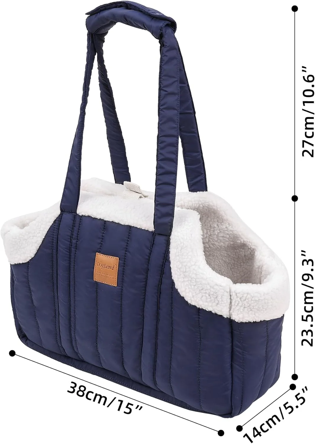 Tragbare Katzentasche mit grossem Fassungsvermögen, Fleece, für Haustiere, Hunde, Tragetasche, Geldb - Image 2