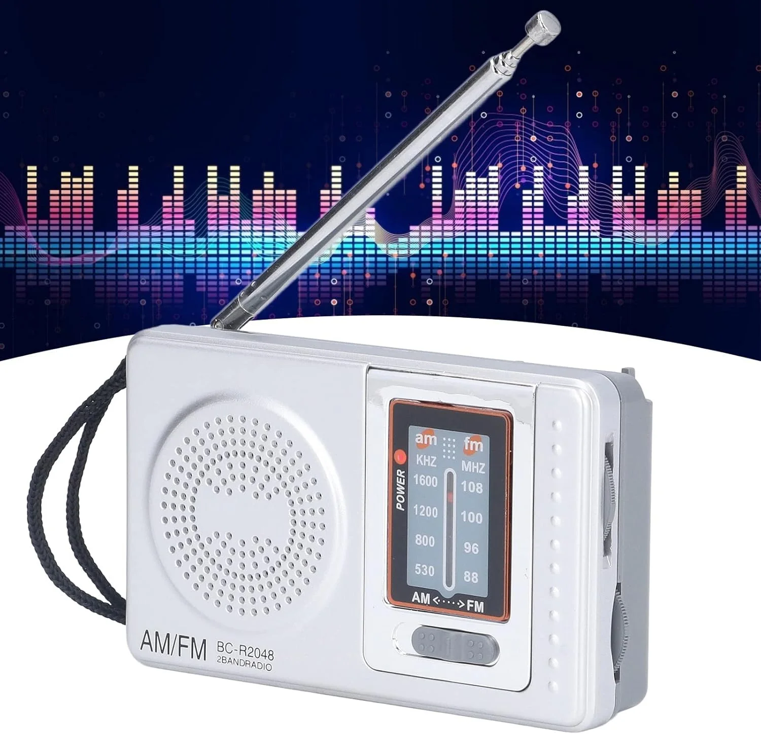 Tragbares AM/FM Radio – Batteriebetrieben, wasserdichtes ABS-Gehäuse, kompakt für Outdoor- & Notfall - Image 7