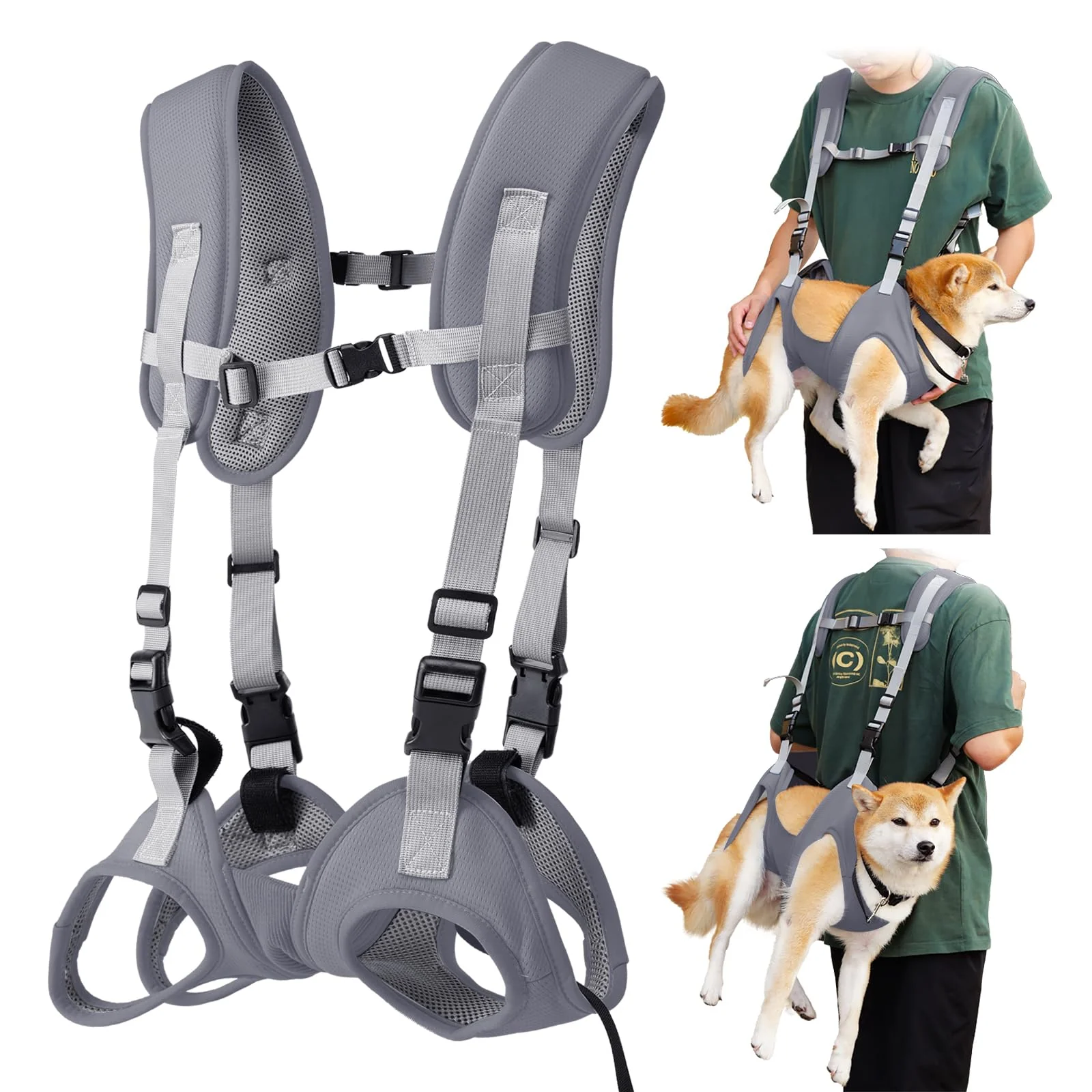Tragetuch für Hunde, tragbarer Outdoor-Rucksack, Notfall-Rucksack, Haustier-Tragetasche für ältere H