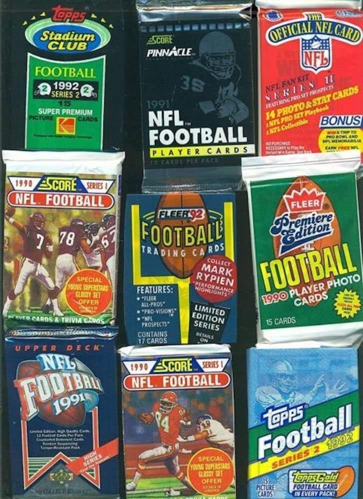 Träumen Sie viele alte ungeöffnete Fussballkarten in Packungen, 60 Karten in Packungen aus den späte - Image 4