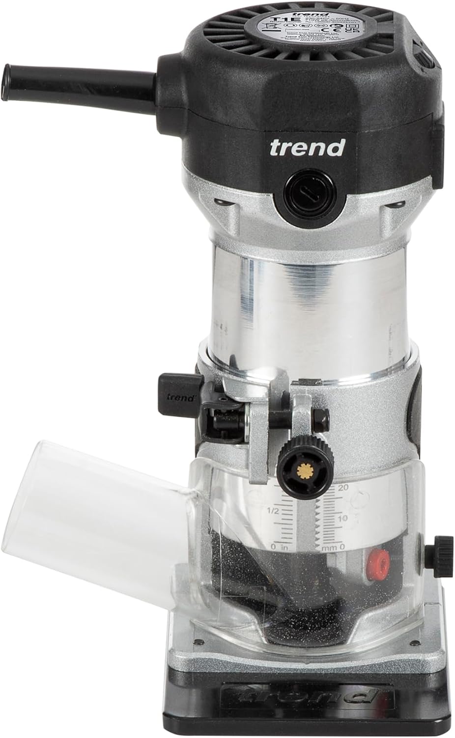 Trend T1 Oberfräse mit erweiterter Trimmbasis, 8mm Spannzange, 710W, 230V, Kompaktes Trimm-Werkzeug, - Image 2