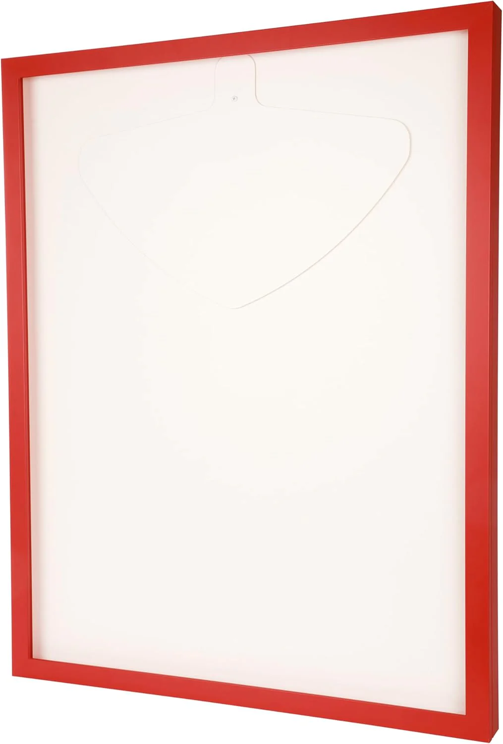 Trikotrahmen mit Drehtür – 'Rot' - Rückwand Weiss | Grösse: 90x70cm - von vorne bestückbar - stabile - Image 7