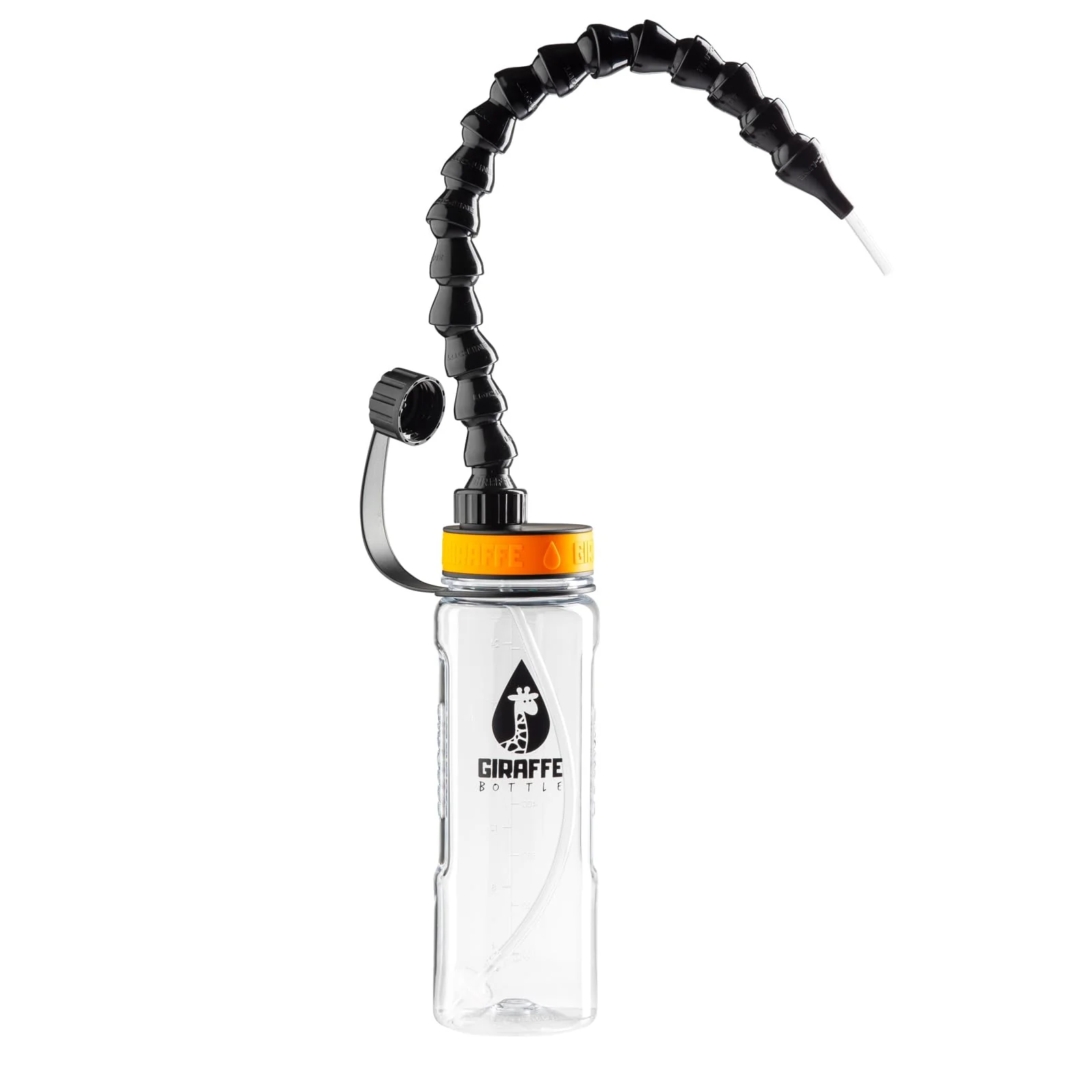 Trinksystem Giraffe Trinkflasche, mit Freisprechfunktion, durchsichtige Flasche 15 Inch / 38 cm, 15