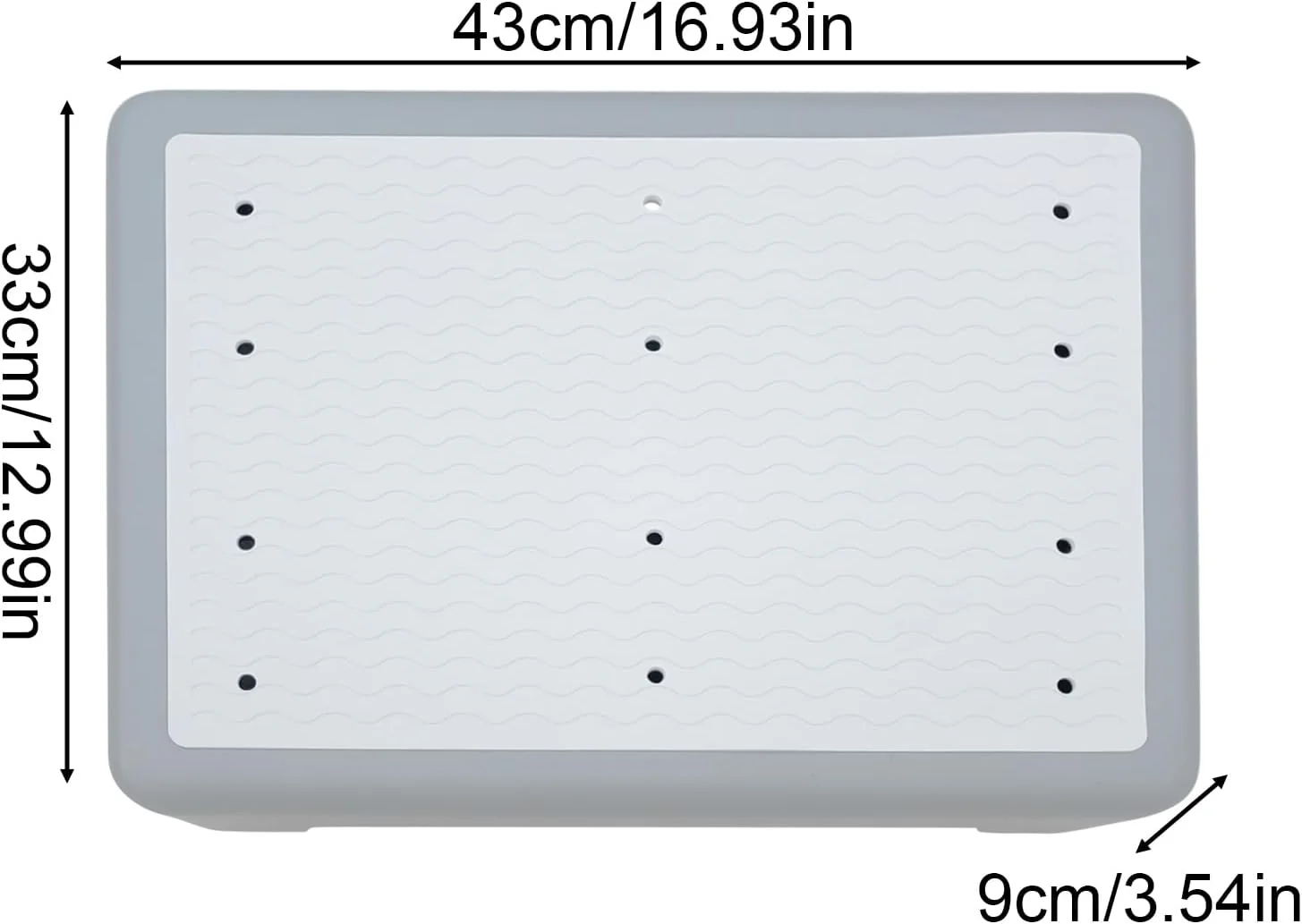 Tritthocker Trittstufe, 43x33x9cm PP rutschfeste Halbstufen, Trittstufe Indoor, Half Step Hocker, Tr - Image 5