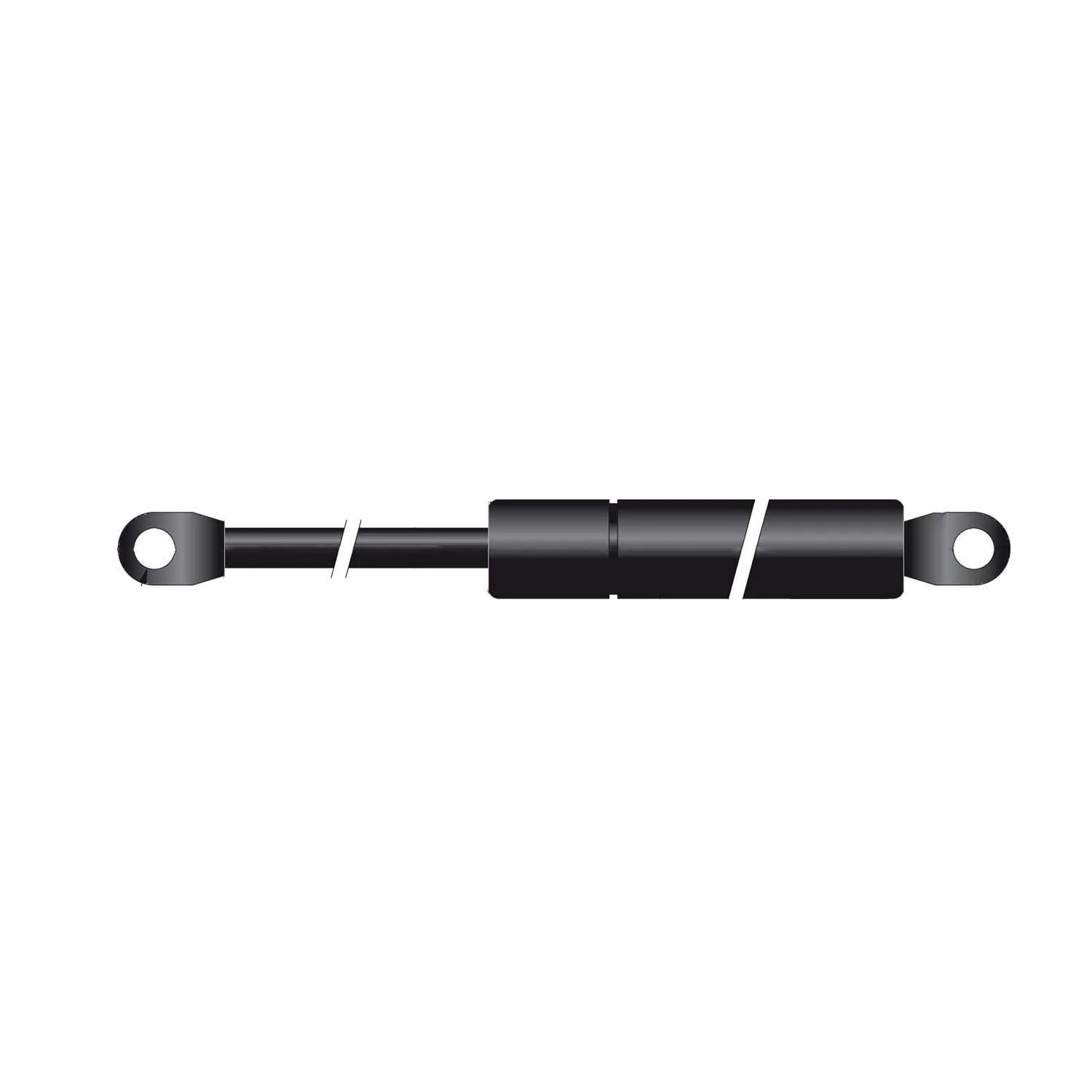 Trupa Gasdruckfeder 6/15 6,1 Hub=120 L=305 mm 150N (150N entspricht ca. 15kg) Schwarz Metall 0057