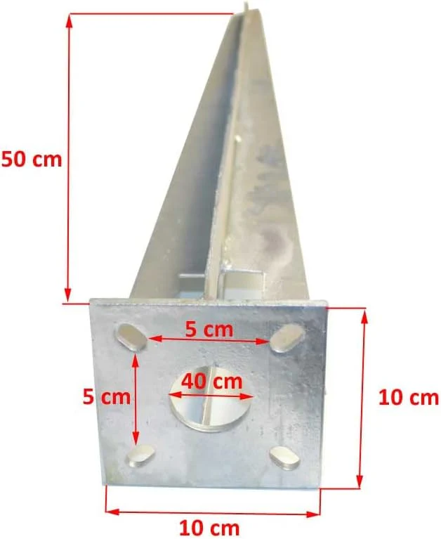TRUTZHOLM 3X Einschlaghülse Ø 40 mm – 50 cm – verzinkte Bodenhülse für Zaunpfosten & Sichtschutz – P - Image 3
