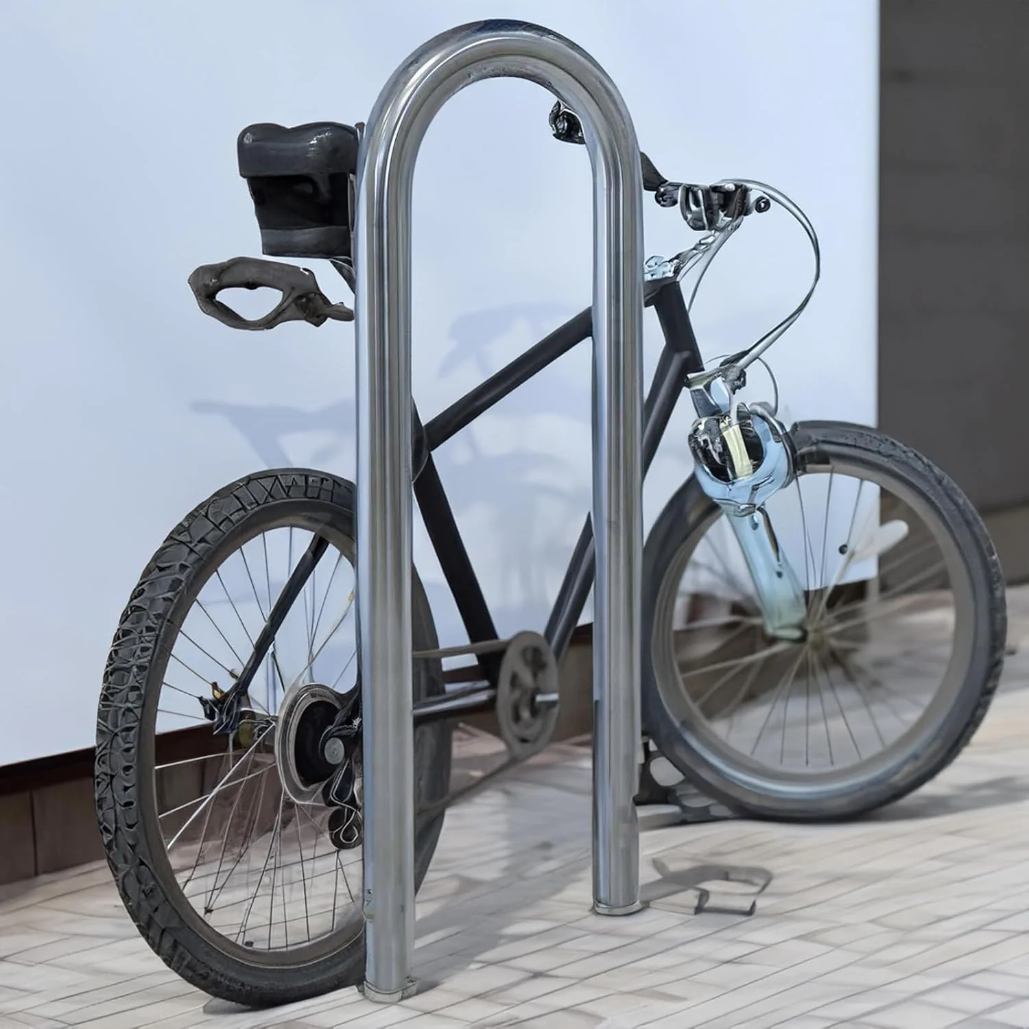 TRUTZHOLM 5X Fahrradanlehnbügel 115x41cm Edelstahl zum Einbetonieren Anlehnbügel Fahrradparker Fahrr - Image 7