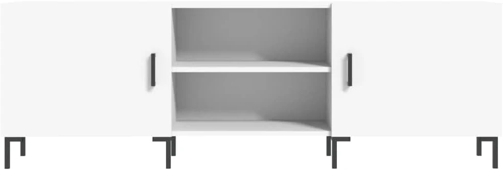 TV-Schrank, weiss, 150 x 30 x 50 cm, Holz, mehrschichtig, Eisen, TV-Schrank, TV-Konsole, Unterschran - Image 2