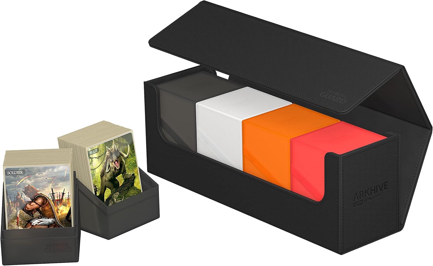 Ultimate Guard Arkhive 400+ XenoSkin Monocolor Schwarz, Schwarz - Image 6
