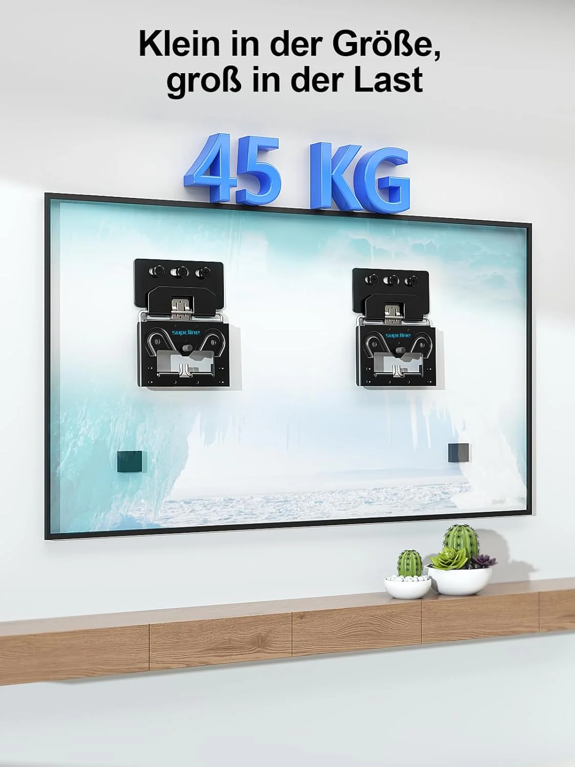 Ultra Slim TV Wandhalterung Kompatibel mit 14-80 Zoll 4K LED LCE OLED Flach-TV & Rahmen-TV bis zu 50 - Image 4