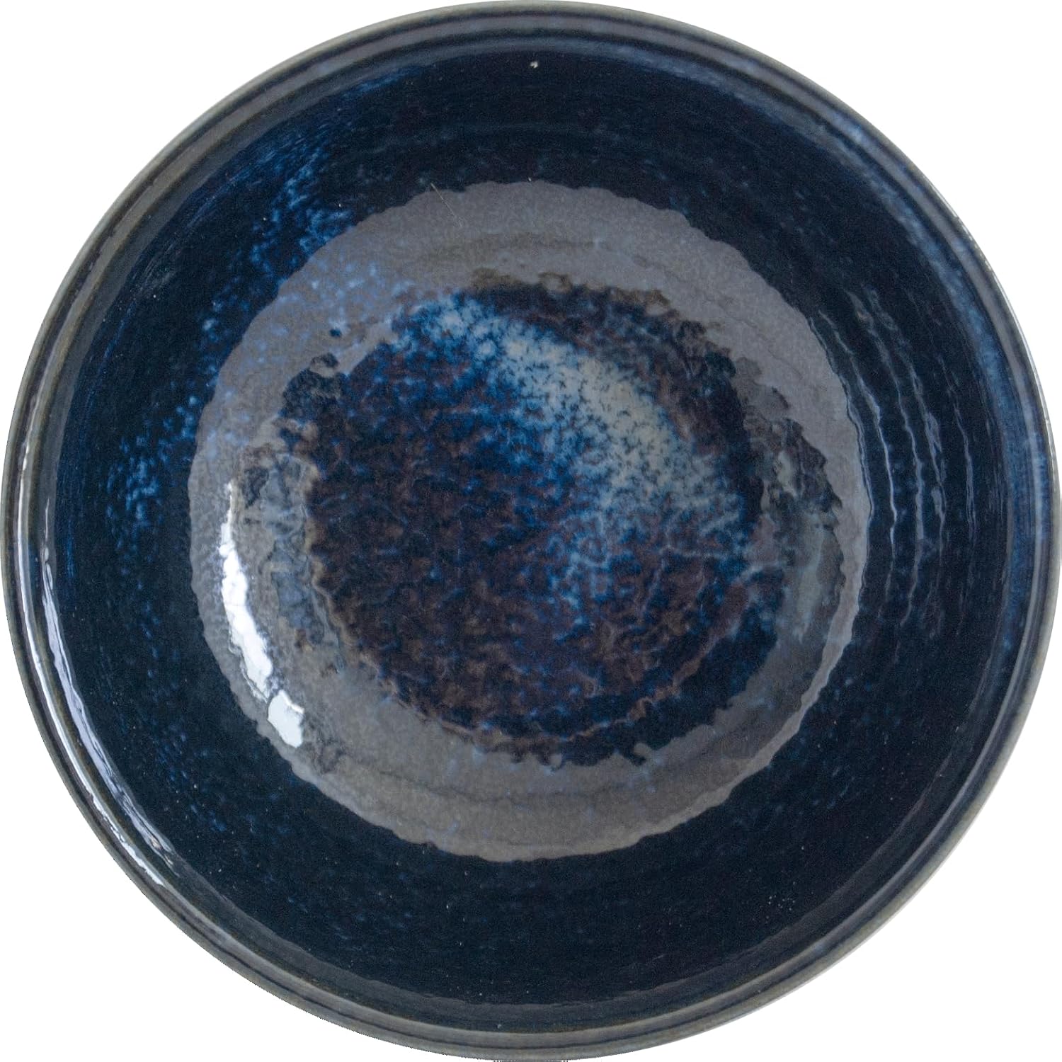 UMI Matchaschale aus Japan Matcha Schale Keramik Teeschale blau schwarz Ø 13 cm, H 7 cm - Image 2