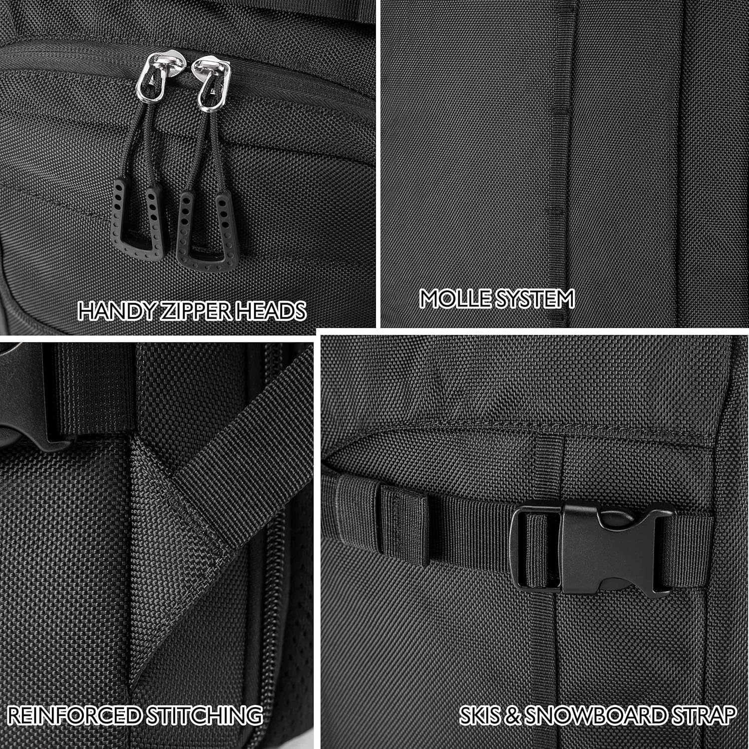 Unigear 50L/70L Skischuhrucksack Snowboardschuhe mit Helmtasche Wintersport Skifahren Skating Rucksa - Image 6