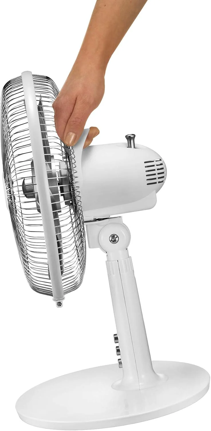 Unold 86810 Tischventilator Silverline White - Weiss, 2-Stufige Geschwindkeitsregelung per Tastendru - Image 6