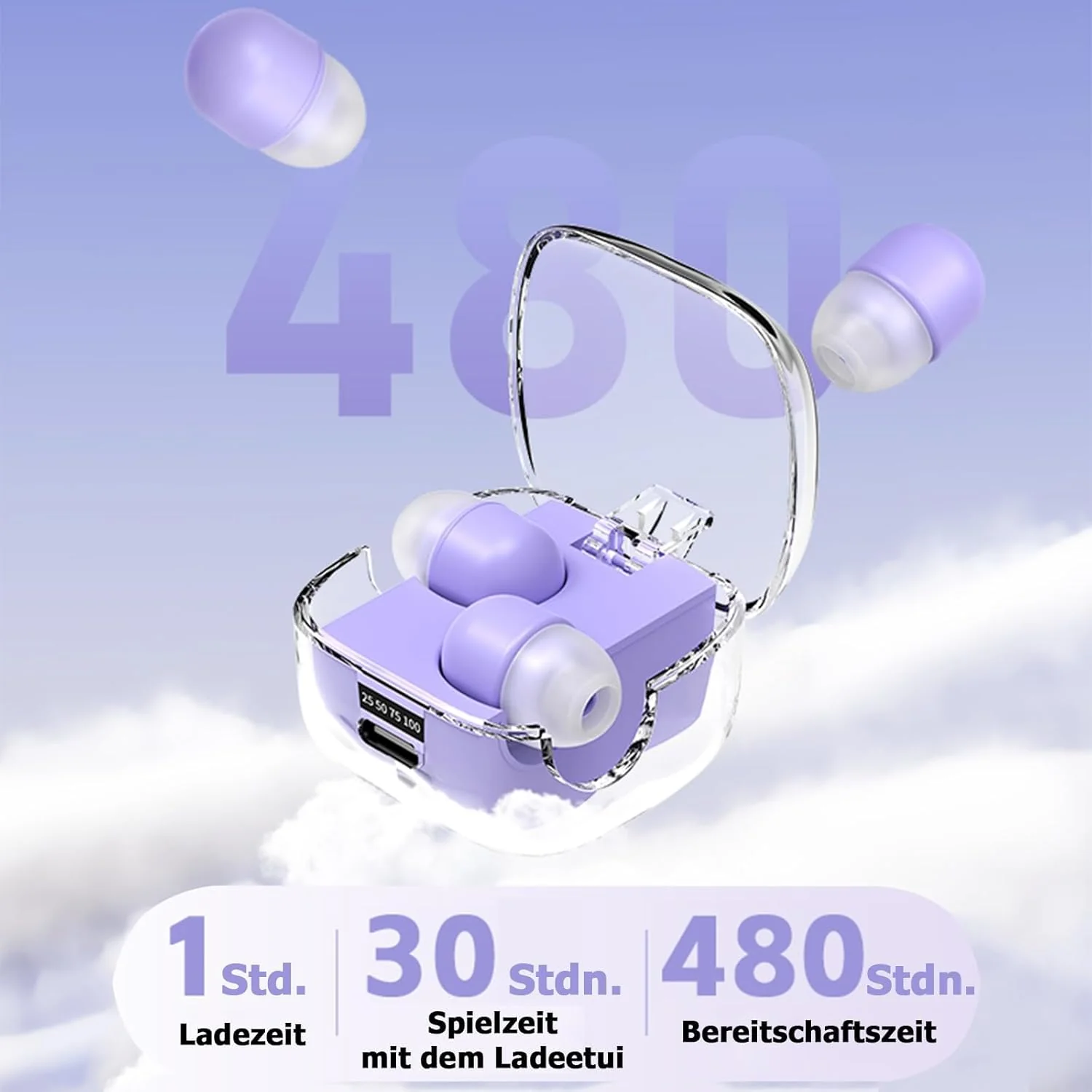 Unsichtbare kleine Schlaf Kopfhörer kabellos Bluetooth im Ohr Wireless in Ear Mini Kopfhörer Sleep E - Image 6