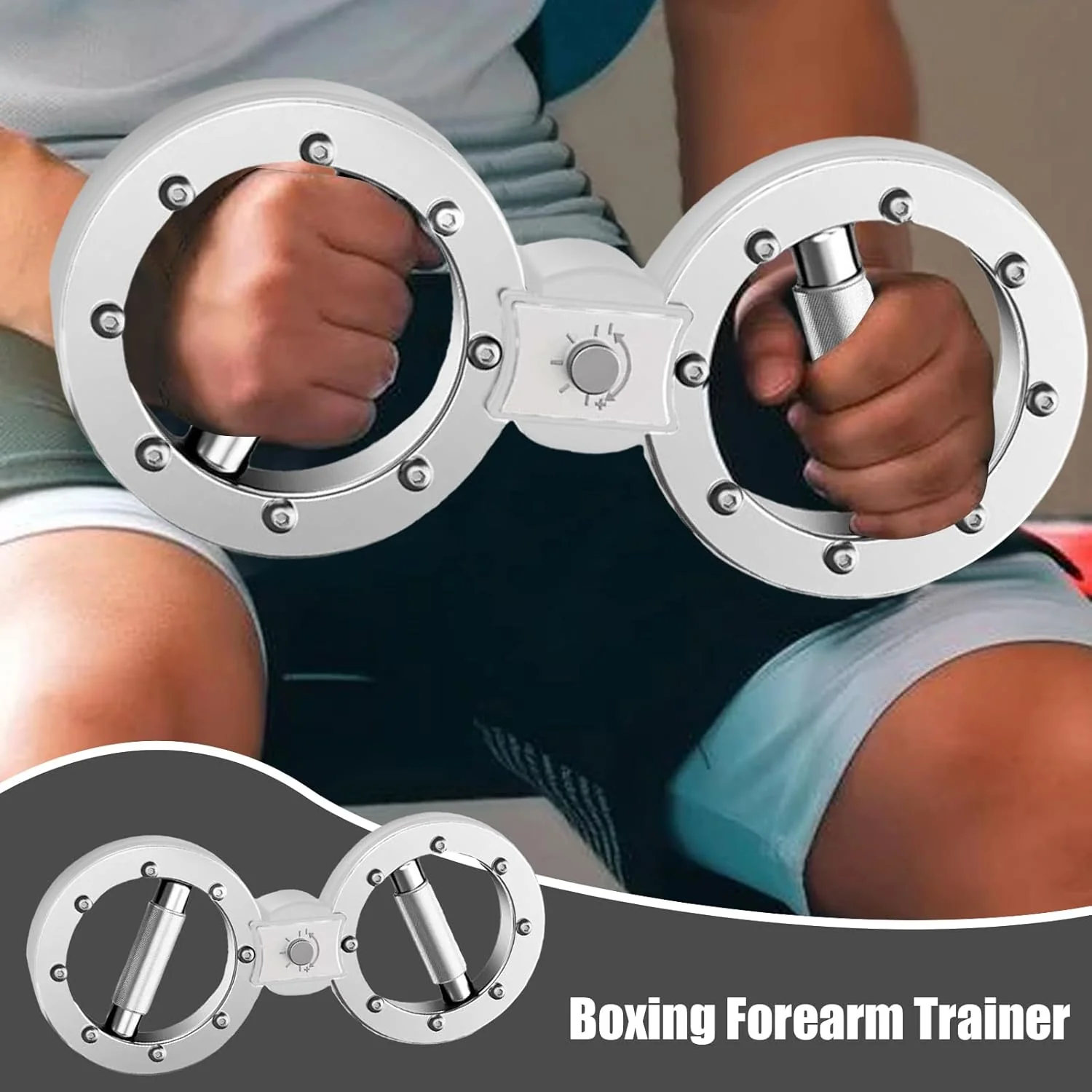 Unterarm -Trainingsausrüstung, Unterarmstärke Trainer - Einstellbarer Unterarm Trainer Arm stärken,E - Image 6