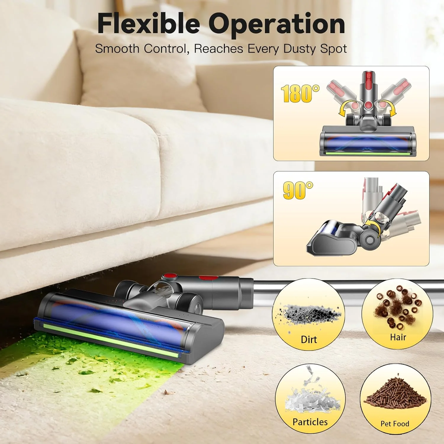 Upgrade Anti-Verheddern Bürste kompatibel für Dyson V7 V8 V10 V11 V15 Staubsauger Ersatzteil Direkta - Image 6