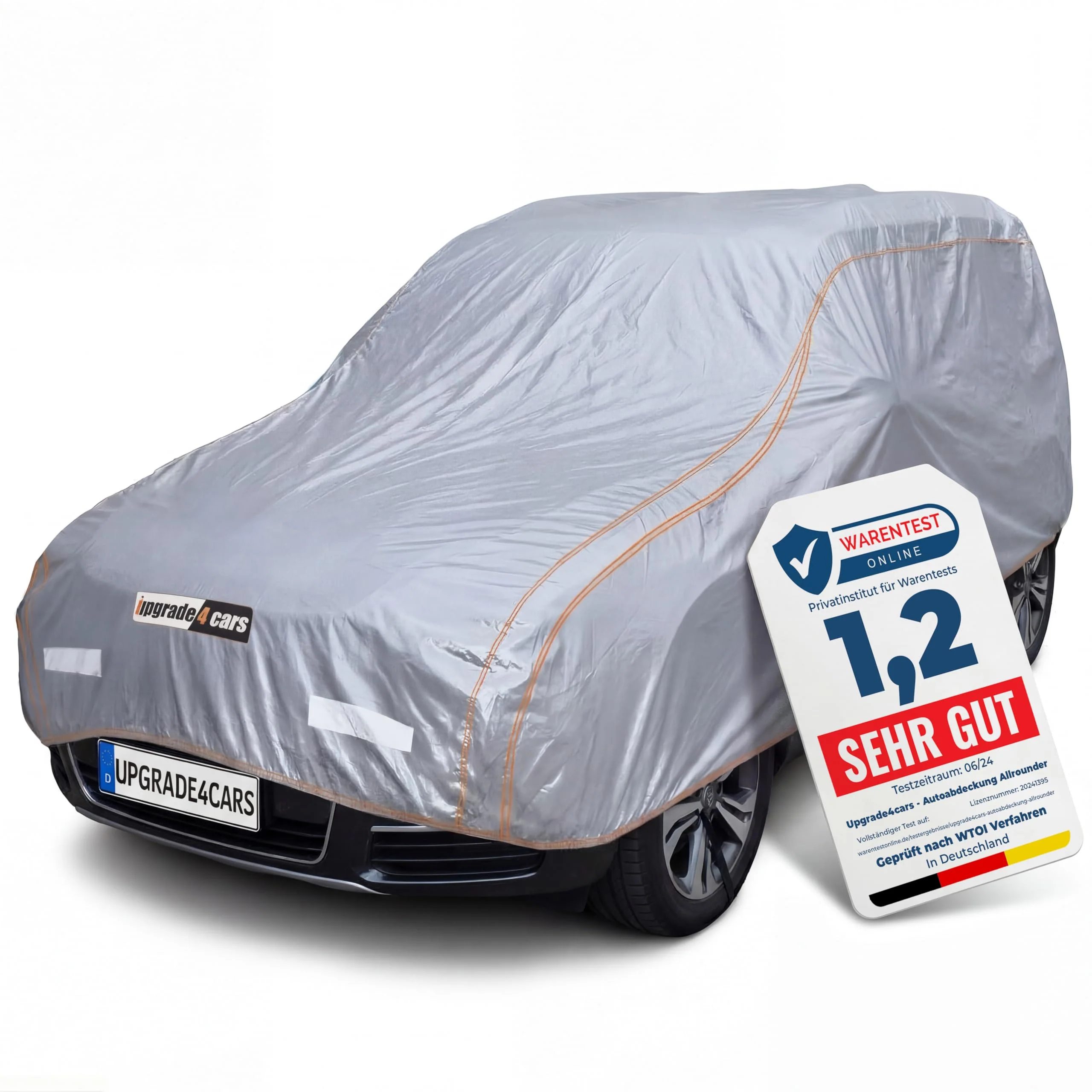 Upgrade4cars Autoabdeckung Outdoor Vollgarage Version 2026 atmungsaktiv & wasserdicht | Auto Abdeckp
