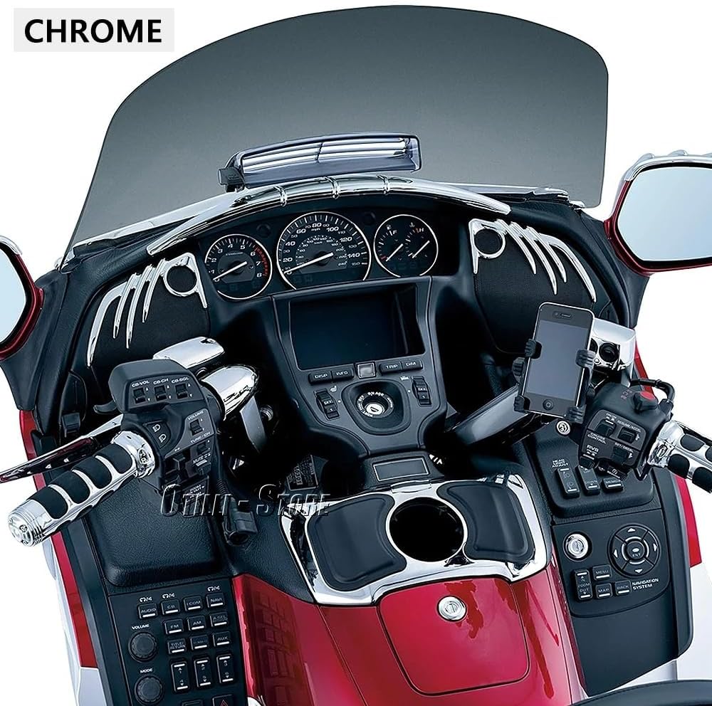 Verchromte Aufbewahrungsbox für Honda Goldwing GL1800 GL 1800 F6B 2012-2017 Front-Ablagefach Cubby M - Image 4